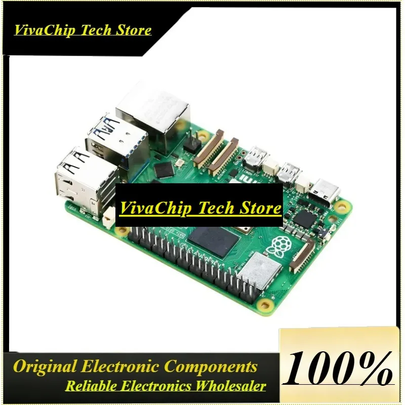 VoFSOfficial Original Raspberry Pi 5 Single Board Computer 2GB 4GB 8GB 16GB Cortex-A76 Linux PCIe Gigabit Ethernet USB3.0 Pytho