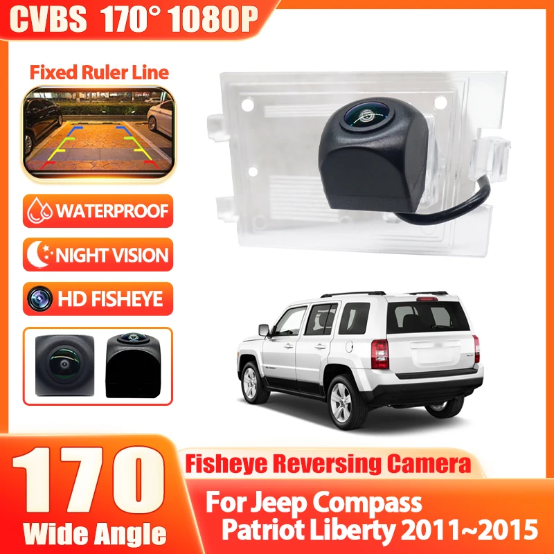 170 Degree 1080P Car Rear Camera For Jeep Compass Patriot Liberty 2011~2013 2014 2015 Waterproof Backup Parking Reverse Monitor