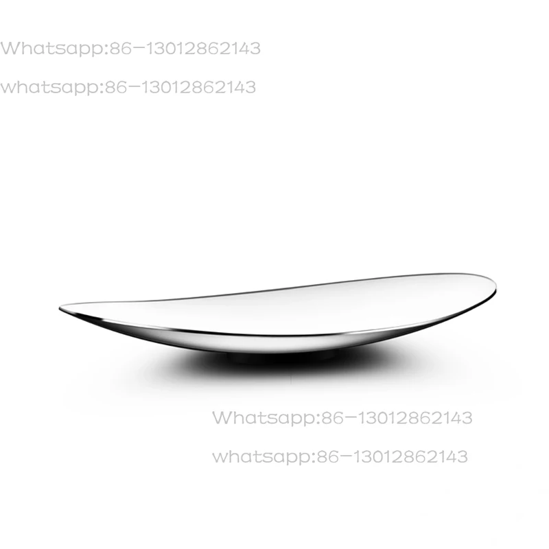Simples luz de luxo nórdico ins aço inoxidável criativo moderno sala estar casa mesa café prato frutas lanche bacia ornamento tr