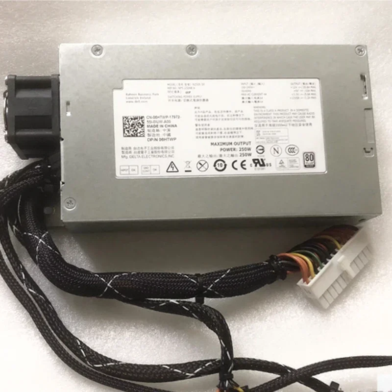 

06HTWP 0CKMX0 For Dell R210 Server 250W Power Supply N250E-S0 L250E-S0 NPS-250NB CN-06HTWP 6HTWP CKMX0 100% Tested High Quality