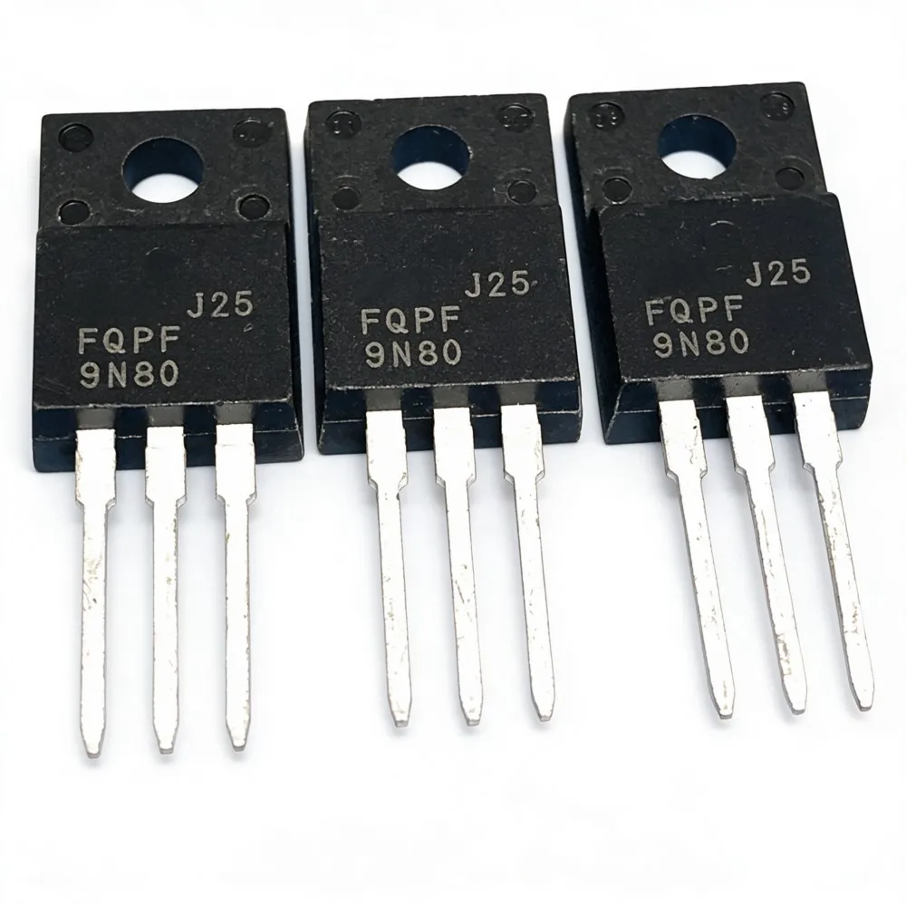 5PCS YG802C09 90V 10A FQPF9N80 800V 9A IRLI3705N55V 52A JCS15N65FH 15A 650V NCV8664DT33RKG V66433G 3.3V 150MA BY229X‑600 600V 8A
