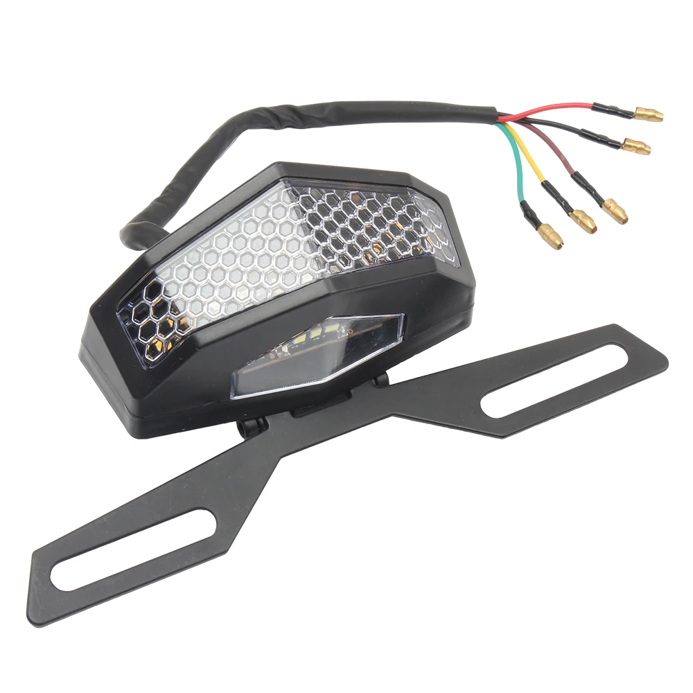 Motorcycle Tail Light LED Universal  Brake Light Stop Turn Signal  Flashing 12v for Honda Harley Yamaha Rear Cafe Racer Motor Bi
