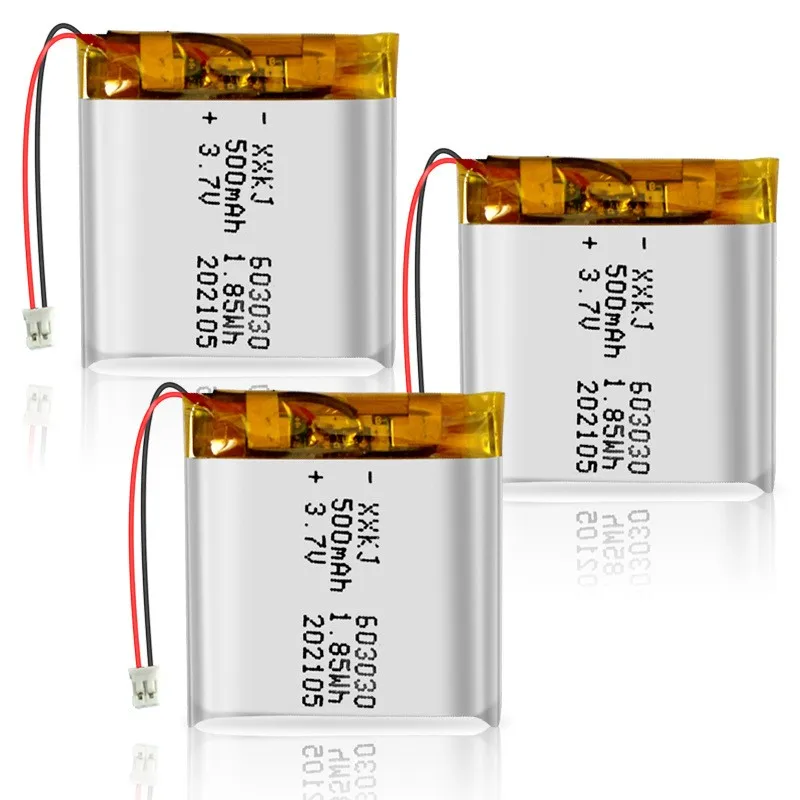 buy more will cheap 603030 in stock 500mAh 3.7V polymer lithium battery beauty device hydration meter rechargeable battery