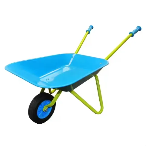 

Customized Color Logo Acceptable Hot Sale Sand Toy Garden Work Children Cart Metal Wheel Barrow Kids Wheelbarrow
