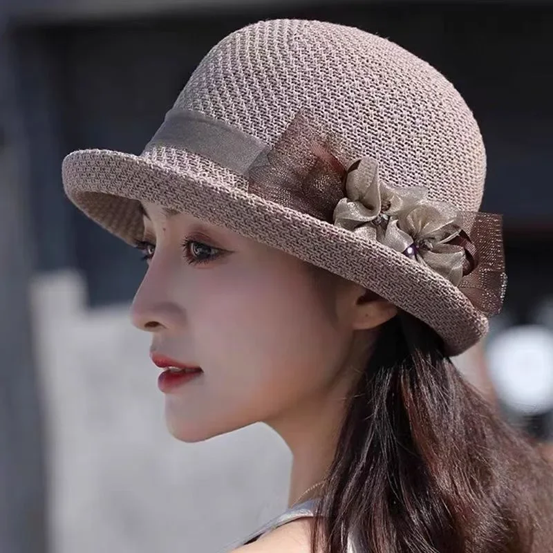 

Women's Fashion Hat - New Summer Wide Brim Hat, French Beret, Round Top Bucket Hat, British Style Cap for Women