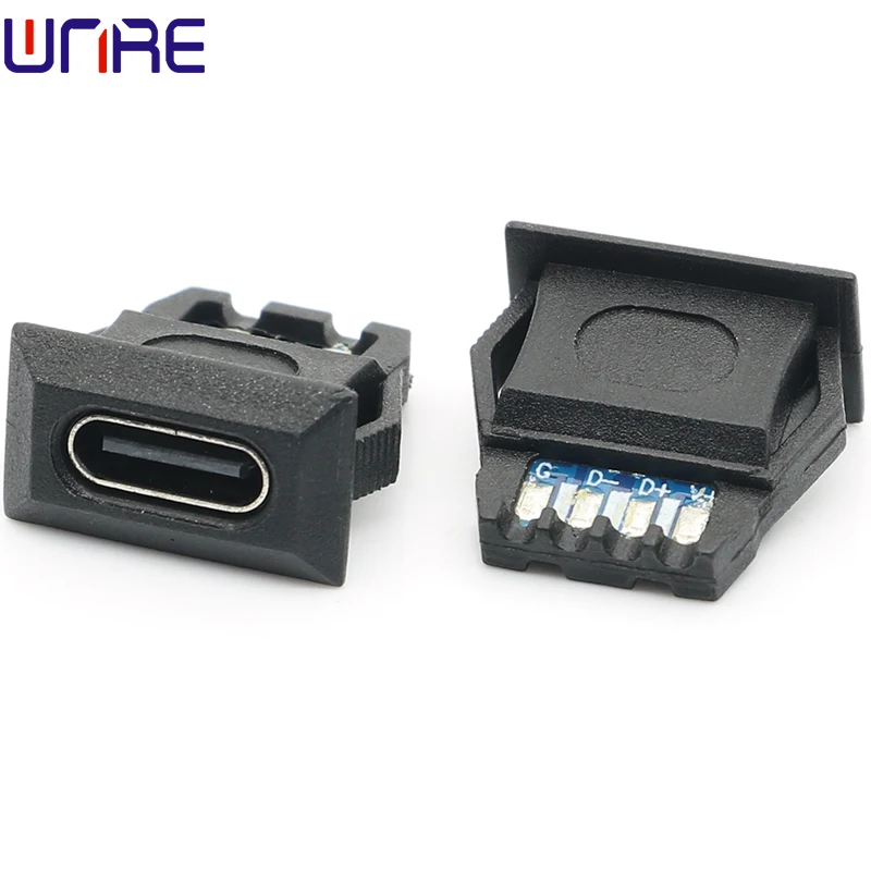 TYPE-C-00010 Connector Waterproof Buckle Inclined Charging Micro Socket Interface USB Interface Female