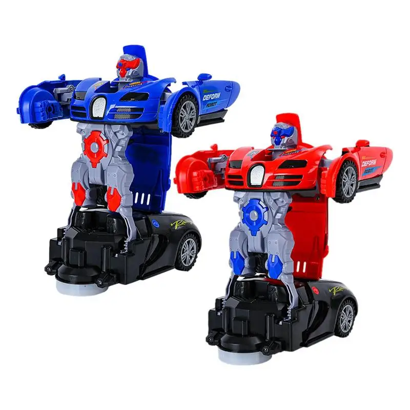 2 In 1 Deformation Robot Car Model Mini Transformation Robots Toy For Boys Impact Vehicles Car Children Toys