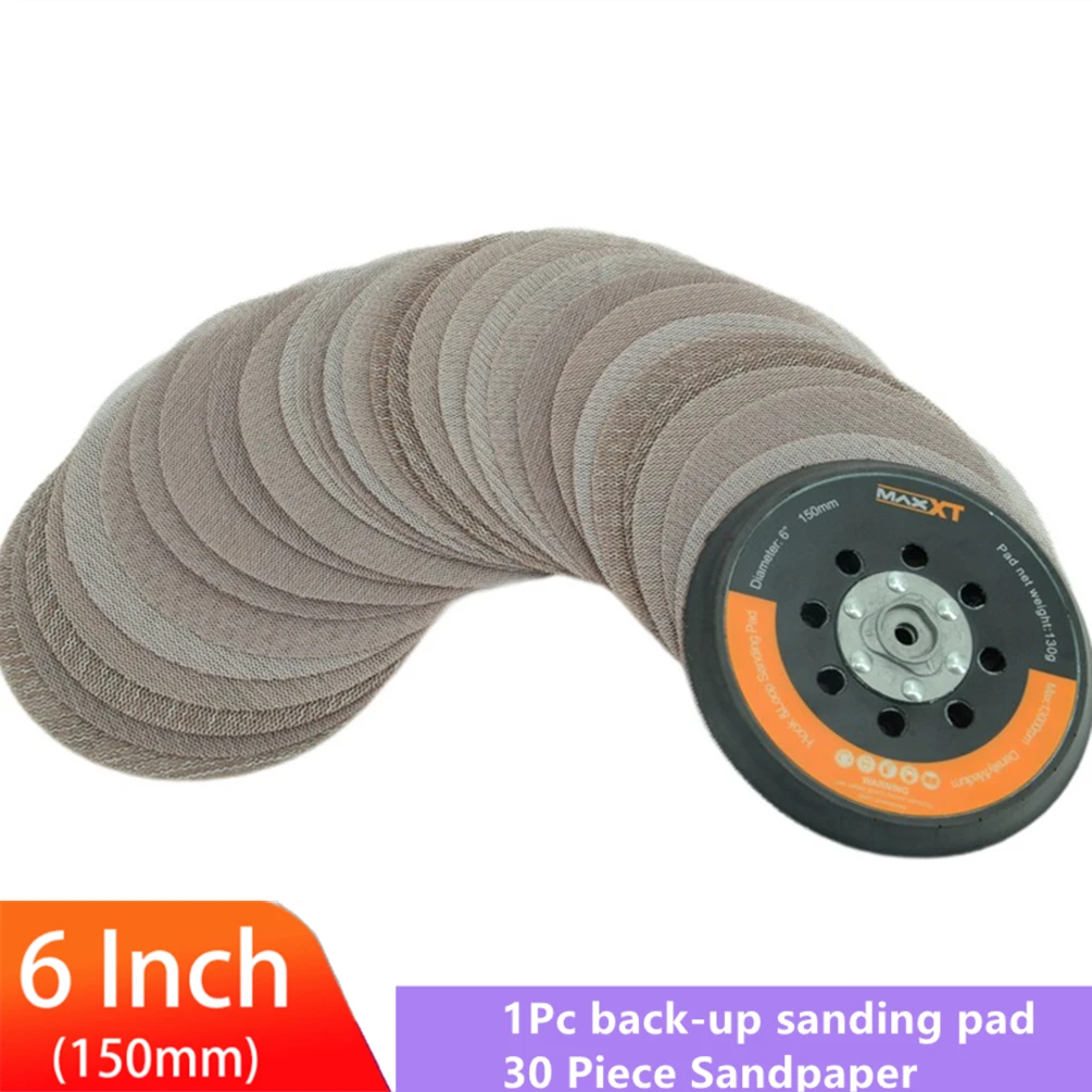 Maxxt-hook And Loop da Sander Backing Plate Pad Lixa para Lixadeira Orbit Brushless R7303 in ou in 30 Pcs