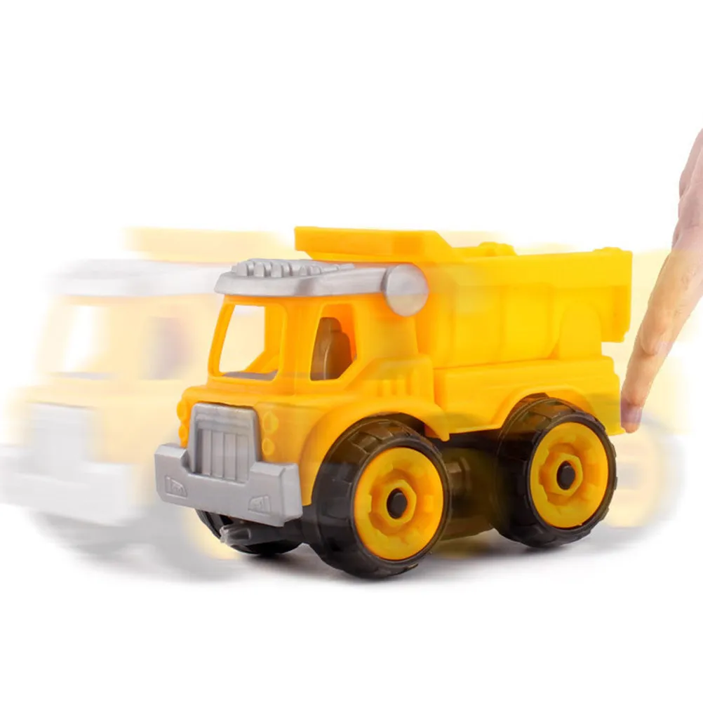 

Набор из 4-х разборных инженерных машинок: экскаватор, грузовик. Креативный развивающий подарок для раннего обучения детей.