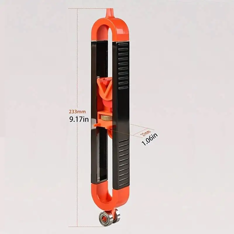 Profile Scribing Ruler With Lock Adjustable Irregularity Radian Profile Duplicator Accurate Woodworking Measurement Tool Set