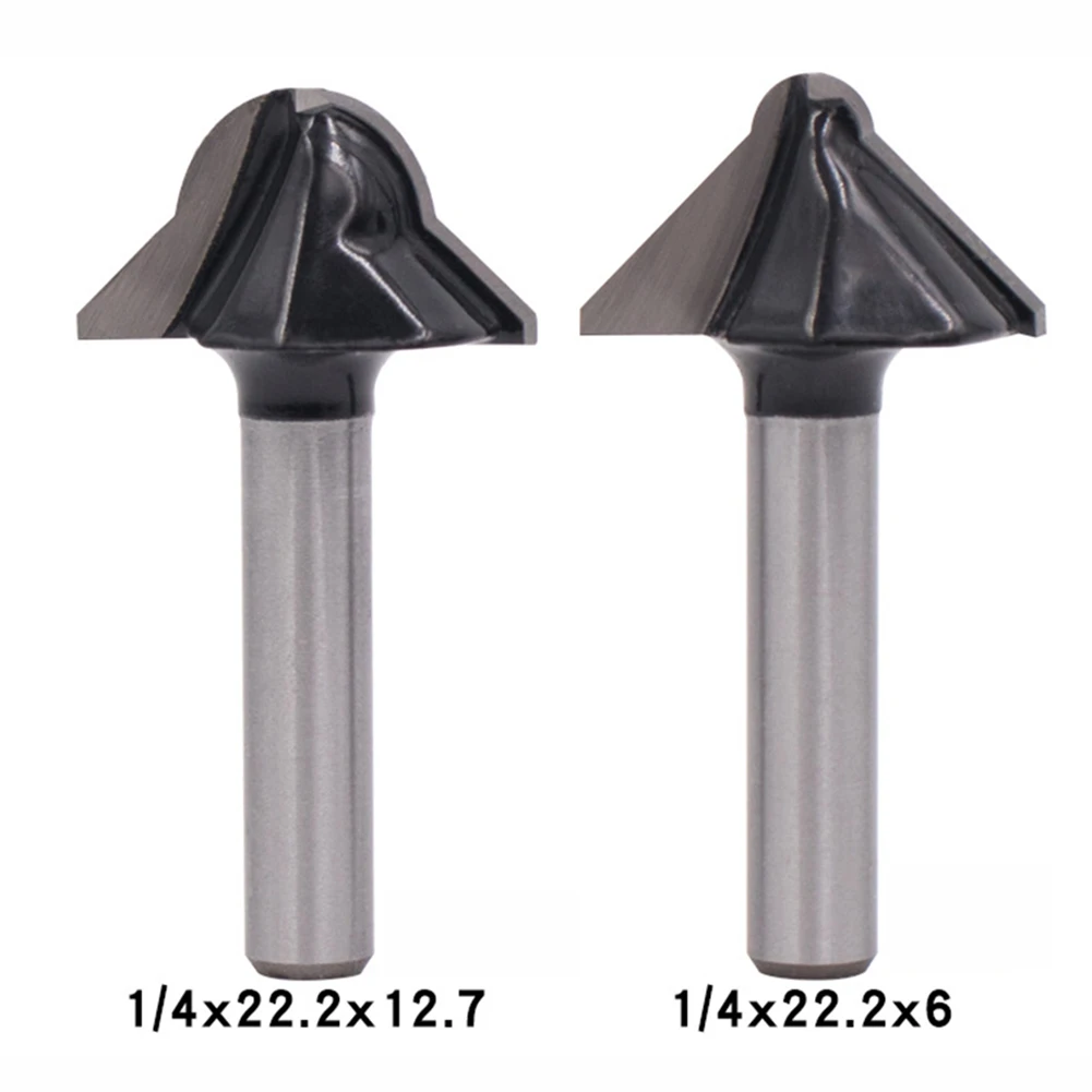 

2/1PCS 6.35MM Metal Milling Cutter Slotting 90 Degree Round Bottom V-shaped Woodworking Milling Cutter Wallboard Cutting Tools