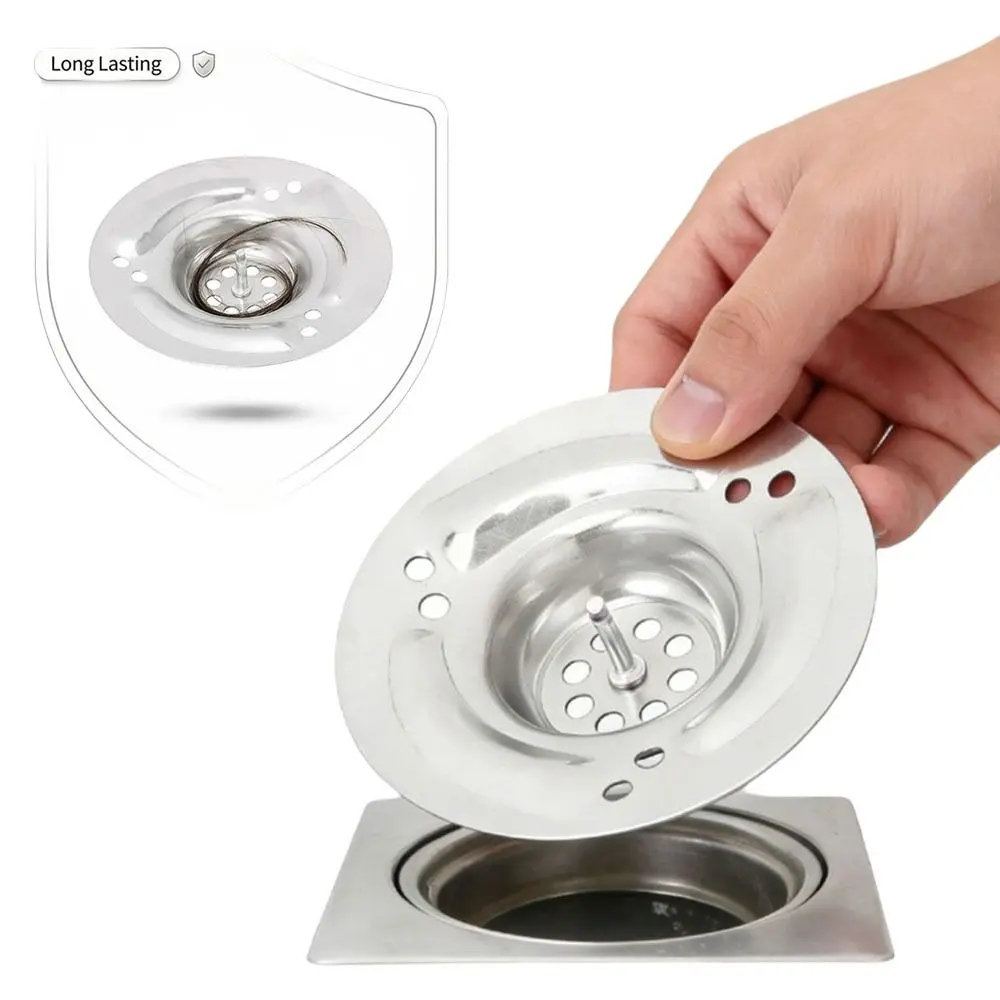 Durable Stainless Steel Vortex Floor Drain Mesh Preventing Blockage Kitchen Sink Filter Sink Strainer Bathroom