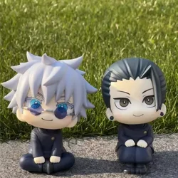 10cm Jujutsu Kaisen Mini rakamlar Satoru Gojo şekil eylem Geto Suguru heykelcik Q versiyonu Anime modeli PVC koleksiyon oyuncaklar heykeli