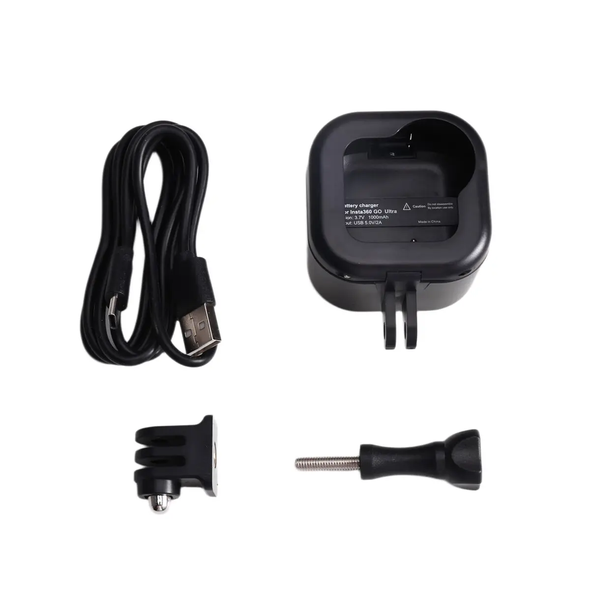 A72U Magnetic Charging Mount Case for Go Ultra Action Camera Charging Case, Protective Battery Charger Base with USB