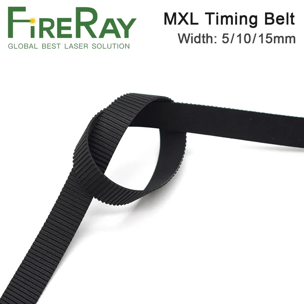 FireRay MXL Open-Ended Timing Belt Width 5mm 6mm 9mm 10mm 15mm Transmission Rubber Belts For CO2 Laser Engraving Cutting Machine