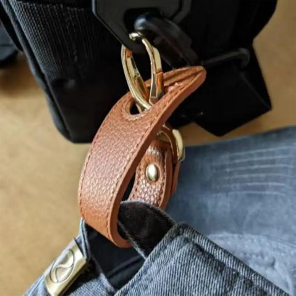 PU Leather Hat Clip High Quality Handbag Accessories Hands Free Storage Clip Buckle Hat Keep Clip Outdoor Travel image 4