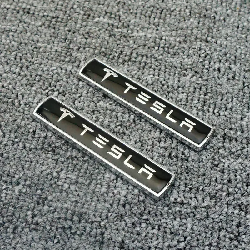 Suitable for Tesla Model 3/Y/Model S/X car leaf plate metal logo, trunk modification upgrade, logo, body labeling