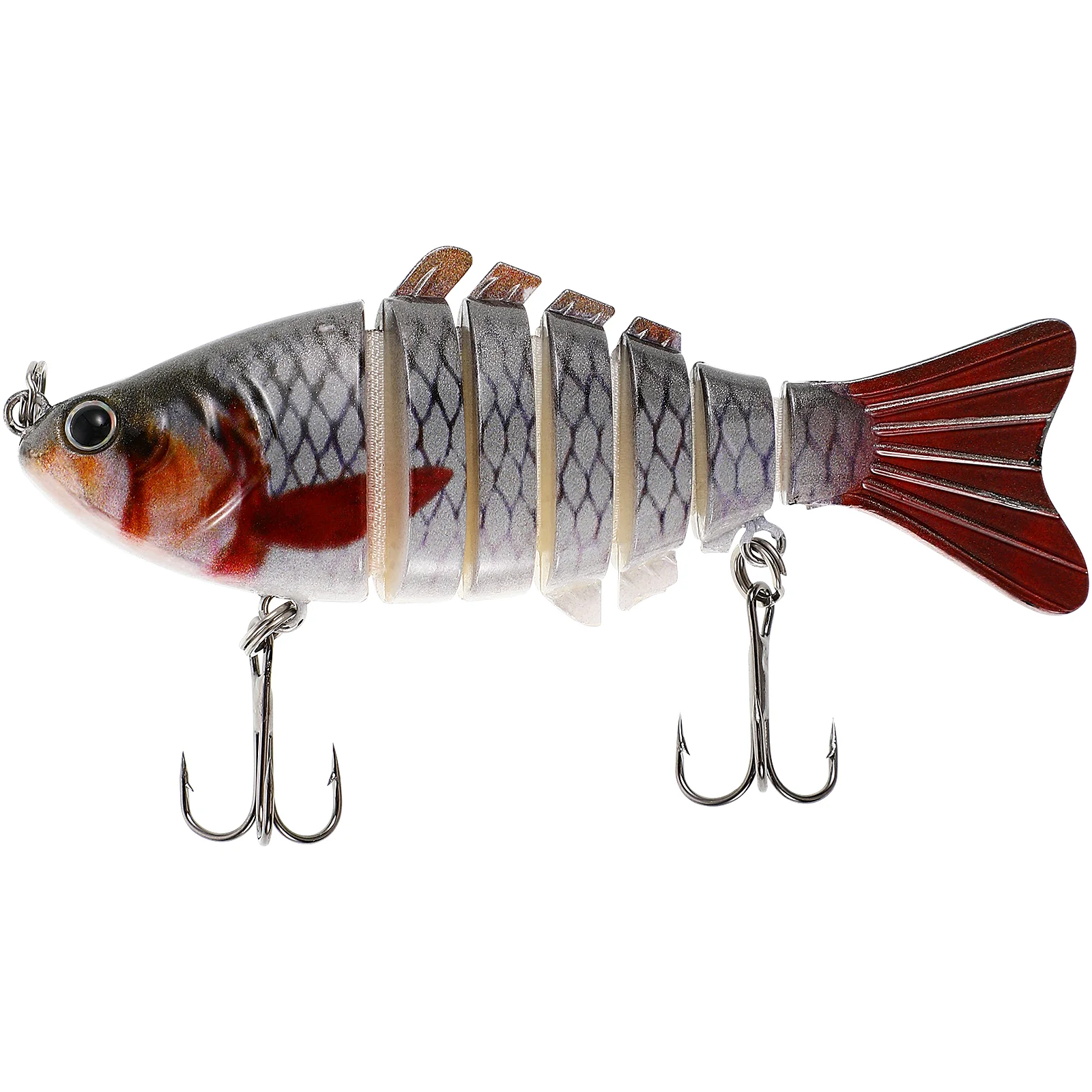 

10cm 155g Fishing Lure Bait Artificial Hard Bait Salmon Bass Fishing Lures Fishing Tackle Accessories Rotating Tail Tackle (C)