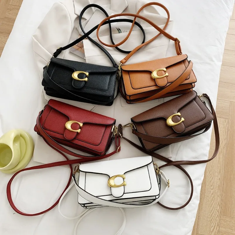 

Новая модная сумка через плечо 2026 года, с двумя ремнями и маленькой сумкой-клатчем.