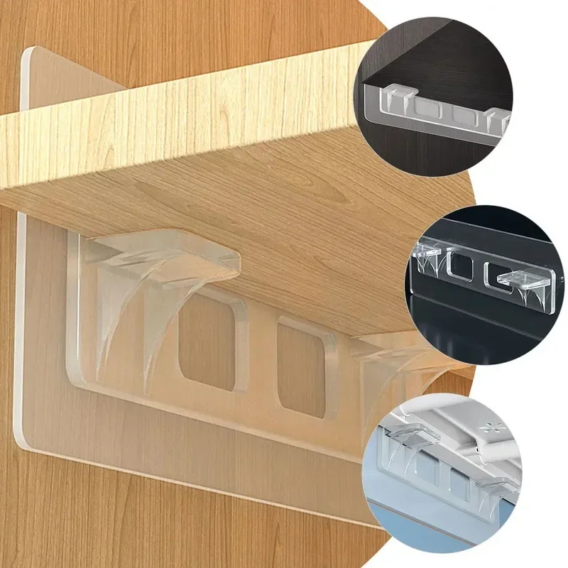 6/12pcs Lengthen Shelf Support Pegs Self Adhesive Punch Free Closet Cabinet Wardrobe Shelf Holder Rack