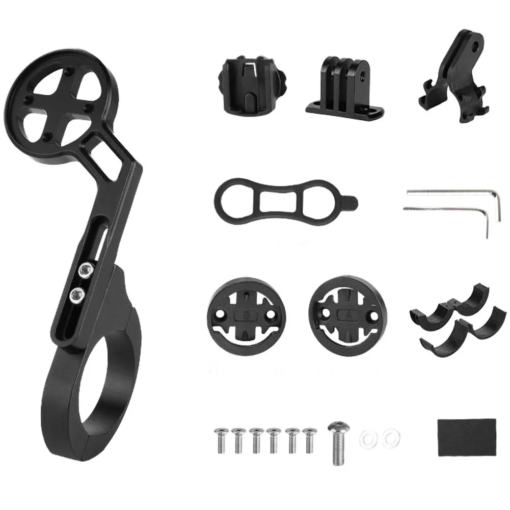 

Комплект велосипедного крепления двойного размера из алюминиевого сплава для компьютеров Garmin/Bryton и велосипедных фонарей, совместимость с несколькими аксессуарами