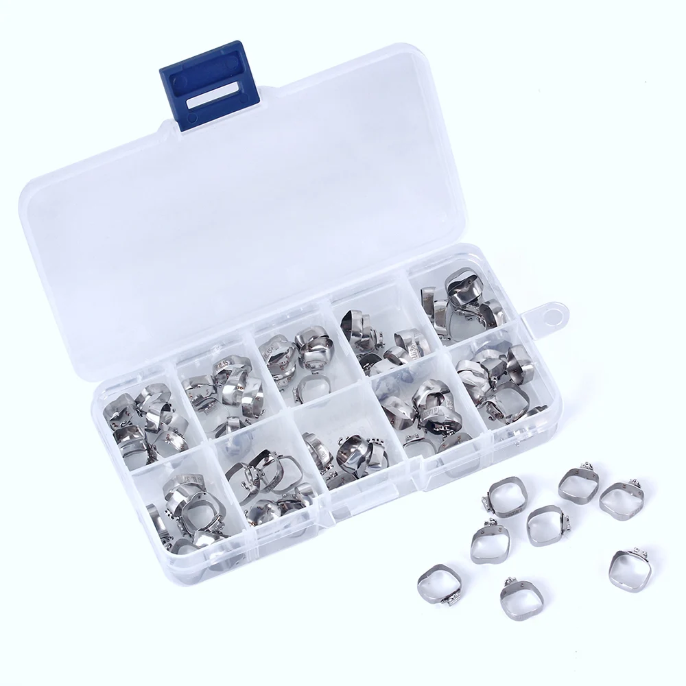 80 Stück/Box AZDENT Dental Kieferorthopädische Bukkalröhrchen mit Bändern 1. Molar 36 # -40+ # M-Serie Cabrio Einzelrohr Roth.022 U1 L1 – Detail 2
