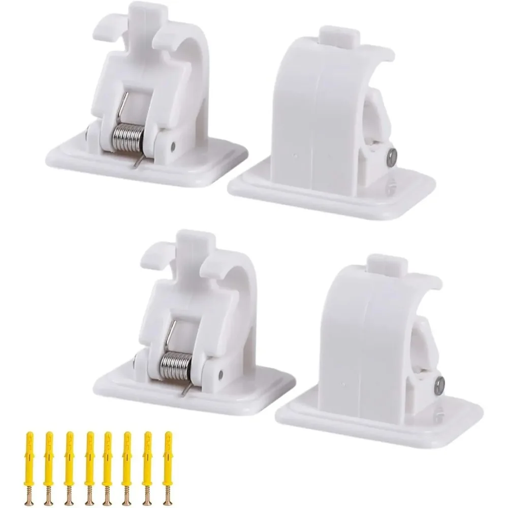 Selbst klebende Haken Gardinen stangen Halterung Vorhang Haken halter Querstange Wand haken Halterung kein Bohren für Vorhang Home Organizer