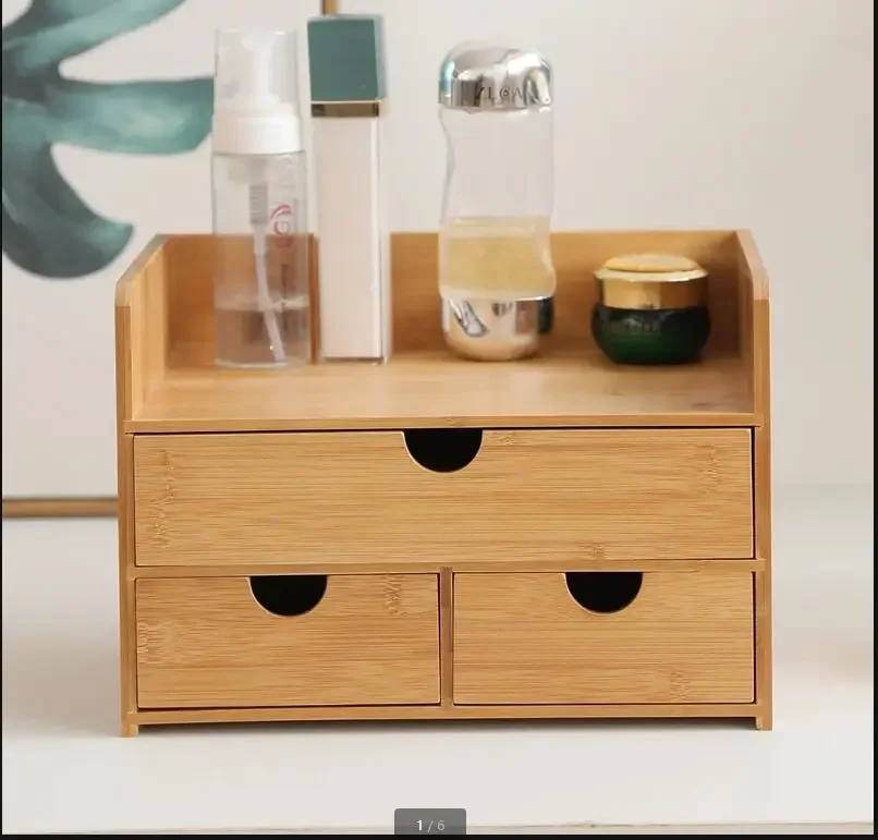 

Japanese Bamboo Cosmetic Storage Box Jewelry Box Living Room Bedroom Desktop Organizer Home Snack Nut Candy Storage Container