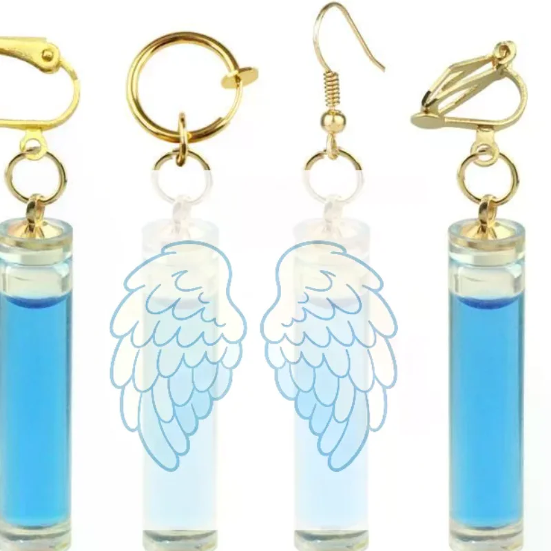 Boucles d'oreilles de cosplay Dottore Genshin Game, design pendantes polyvalent, bijoux de costume assortis à différents costumes de cosplay