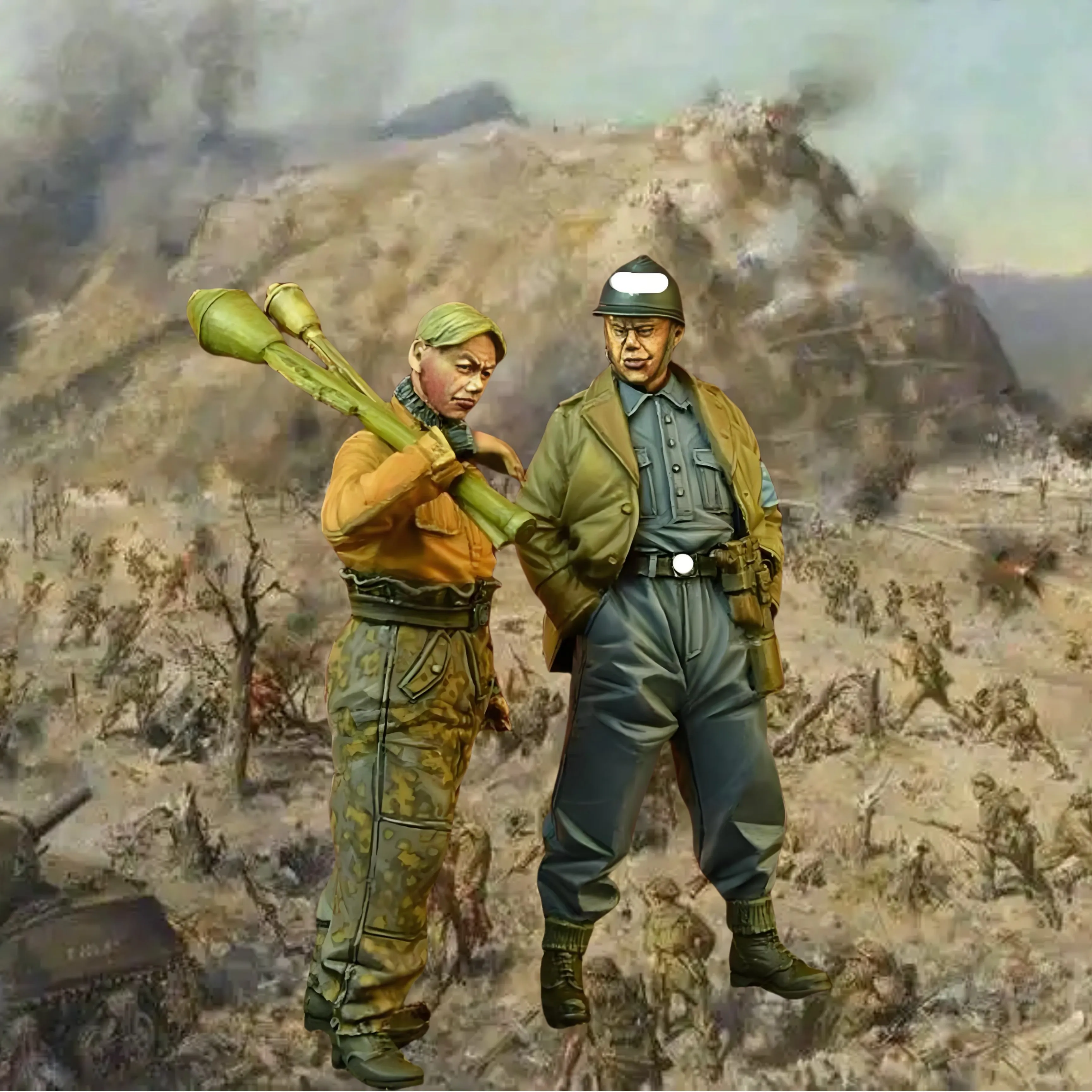 1/35 Figurka Akcji \"Ostatnia Porządka\" tom 4 GK Niemcy 1945 Żołnierze Niemieccy II Wojna Światowa Motywy Militarne Model Żywiczny Niepomalowany