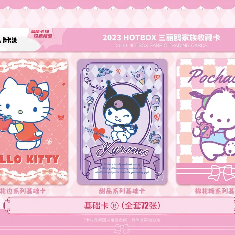 New Sanrio Trading Cards Booster Box Hello Kitty My Melody Cinnamoroll Character Peripheral Card Toy Children Xmas Birthday Gift