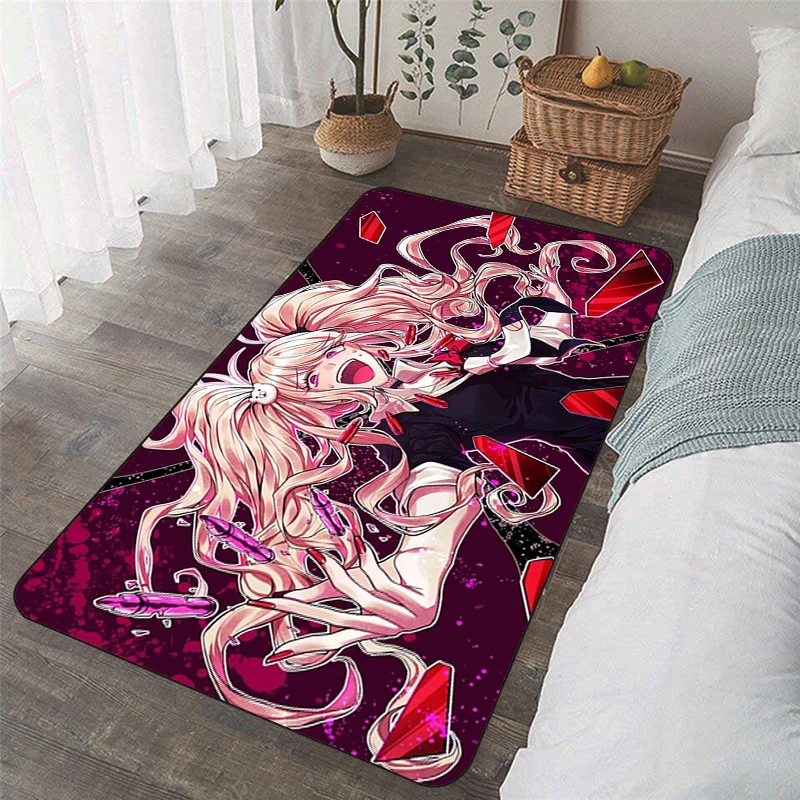 Danganronpa Home Rug 40x60cm Room Mat Lounge Carpet Bedroom Entrance Doormat Balcony Carpet Bathroom Non-slip Rug Kitchen Mat