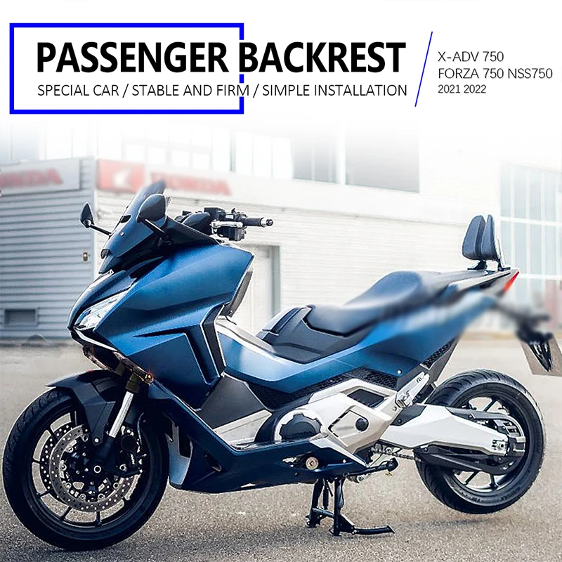 Motorcycle Black Passenger Rear Seat Backrest For HONDA 750 NSS750 X-ADV750 X-ADV 750 2021 2022