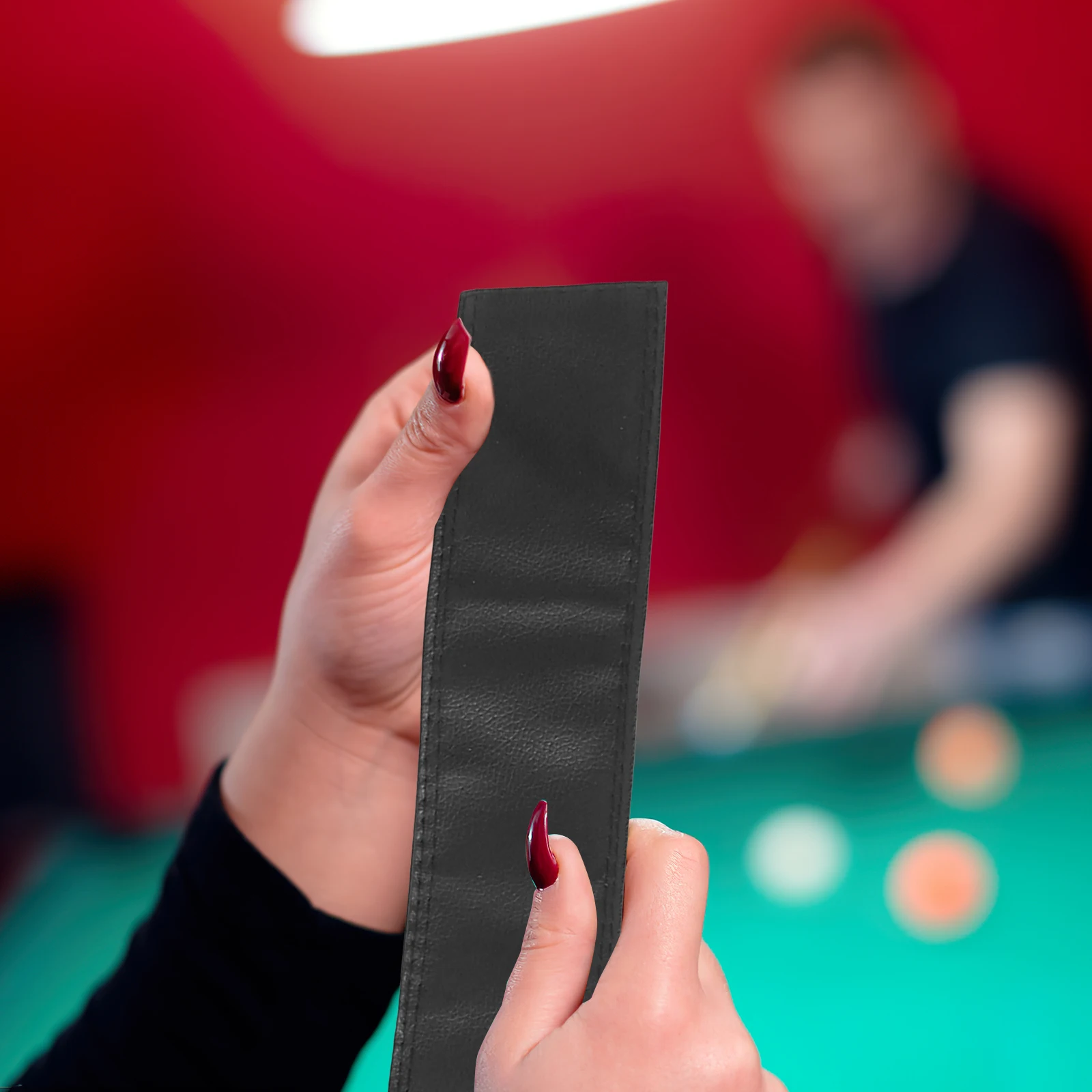 

Pool Cue Pouch High-Class PU Long-Lasting Use Vibration Reduction Portable Cue Holder Pool Stick Case for 1 Stick