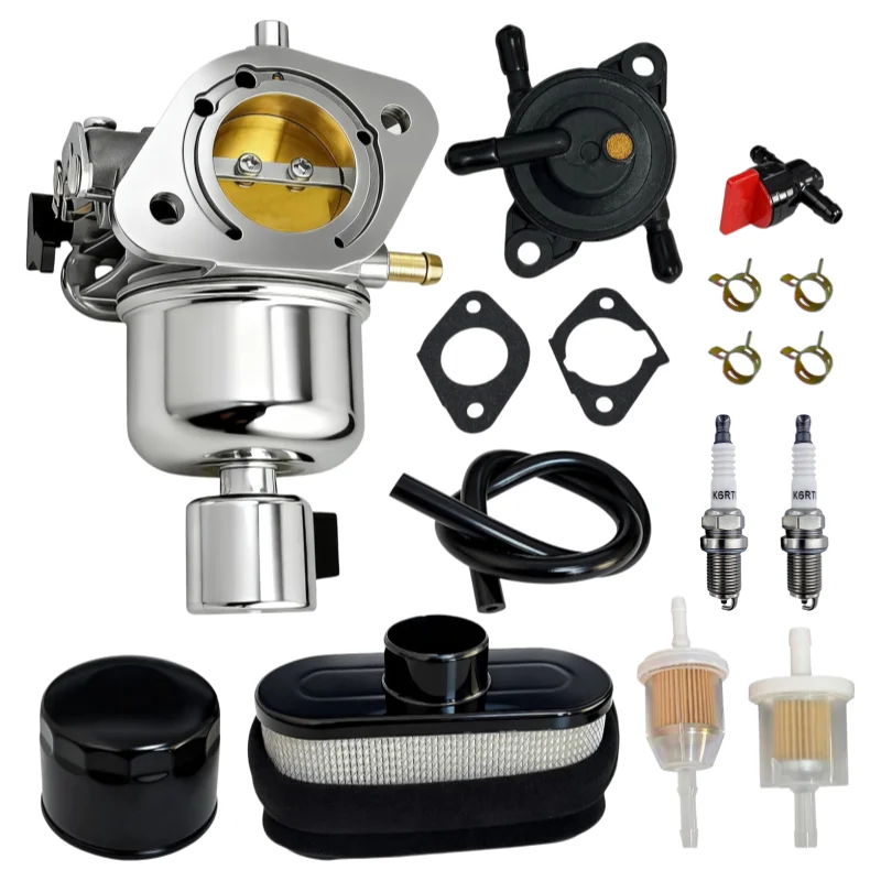 Carburateur 15004-0985 pour moteur Kawasaki FR691V FS691V FR651V FS651V 23HP, tondeuse à gazon avec pompe à carburant, filtre à air, kit d'entretien du carburateur