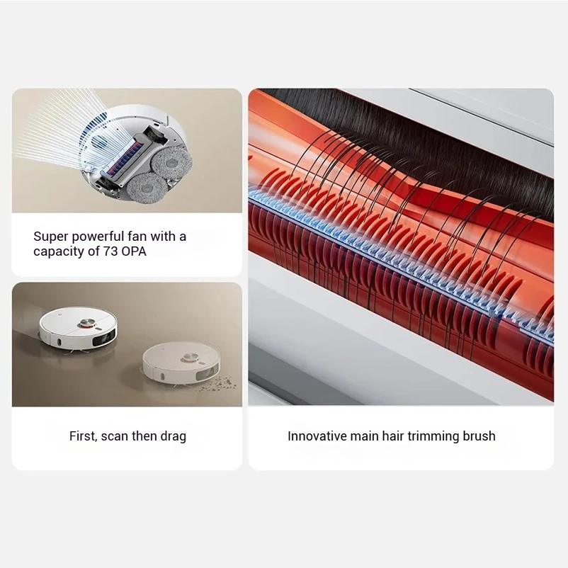 Xiaomi M30S Robot Vacuum and Mop, Auto Dust Emptying & Self Wash Refill, LiDAR Navigation, For Pet Hair,MIJIA Vacuum Cleaner
