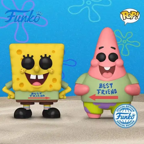 Figura de acción de Bob Esponja, personaje Original de Anime Funko Pop, Patrick Star, tentáculos de calamar, estatua decorativa, modelo regalo para coleccionar