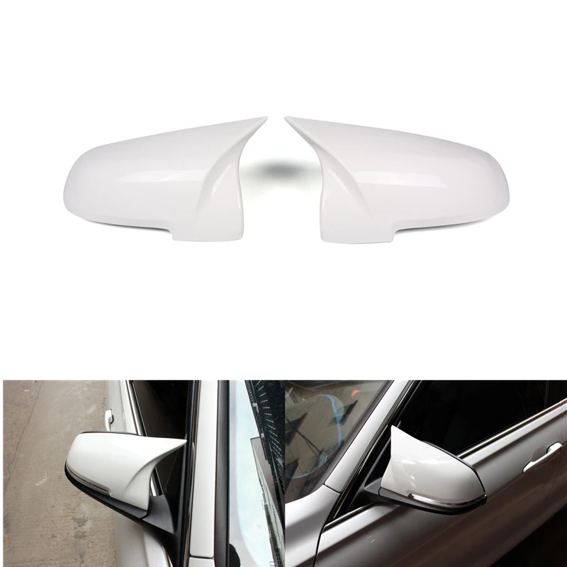 Replacement ABS white Car Side Wing AN M OX-style Look Mirror Cover For BMW 5 6 7 Series LCI F10 F11 F18 F01 F02 GT F07 2013+