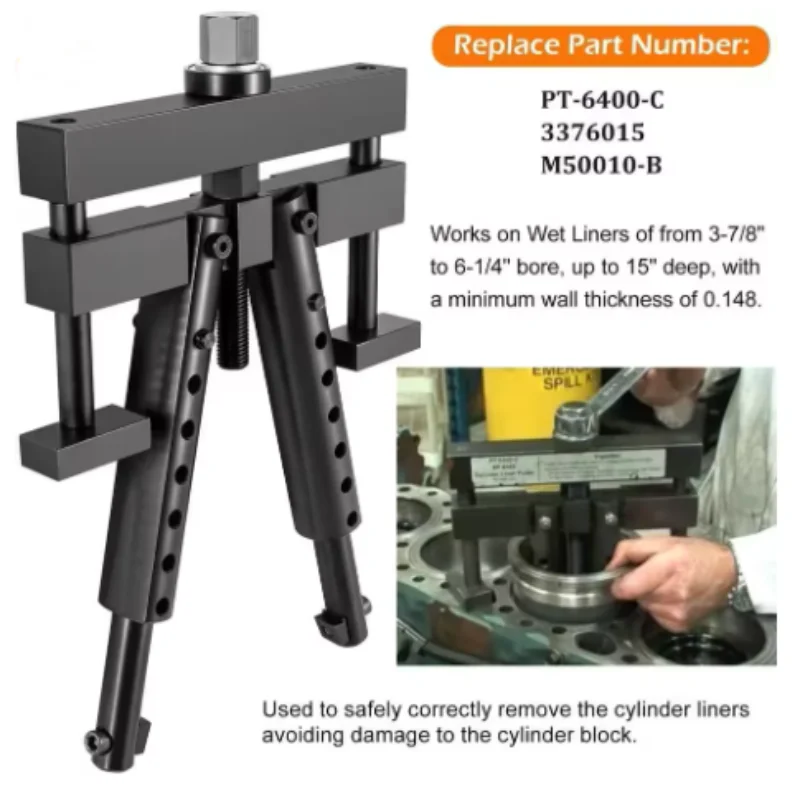 

Diesel Cylinder Liner Puller Removal Repair Tools for Caterpillar Cummins Volvo Mack