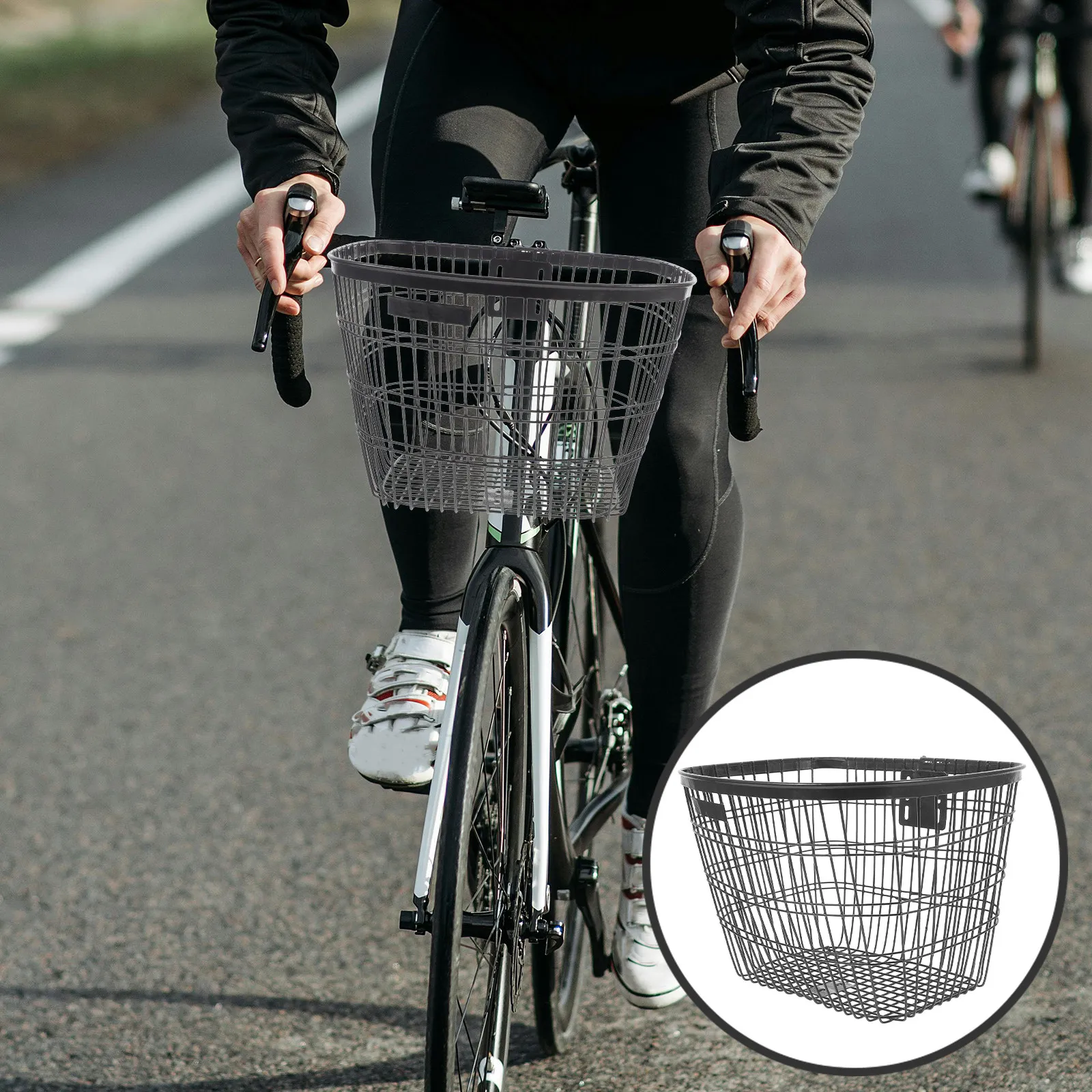 

Комплект из 1 прочной передней корзины для велосипеда, многофункциональная, сверхмощная, съемная, для перевозки овощей, для велосипедов