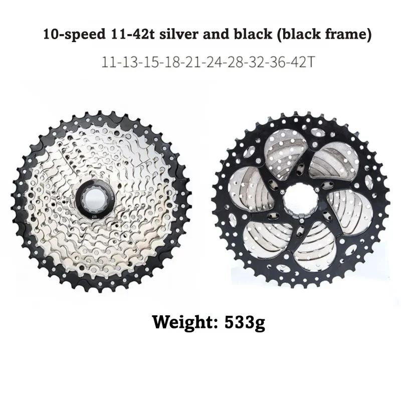 Mountain Bike 10 Speed Cassette 30-50T - Wide Range Gear for Climbing Off-Road High Tension Steel Sprocket