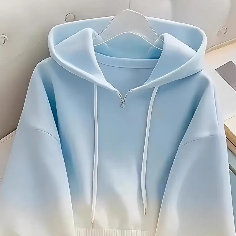 Mit kapuze Streetwear Hoodies Frau Cord Temperament Splice Entspannte Liner Stile Koreanischen Stil O-Kragen Erwachsene Frauen Cotone