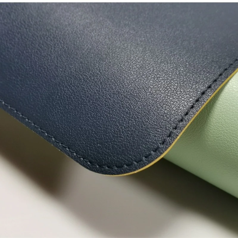 NewDouble Sided Leather Mouse Pad Custom Waterproof Logo Large Size Anti Slip Waterproof Easy To Clean Desk Mat Ergonomics Wear