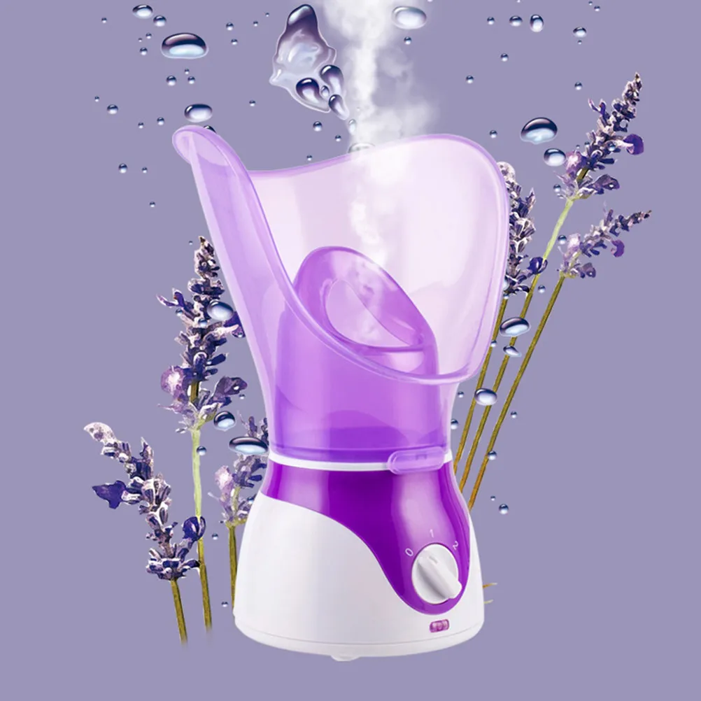 Compact Facial Steamer 50Ml Aluminum Pot Aromatherapy Compatible Dual Steam Intensity for Deep Cleansing Skin