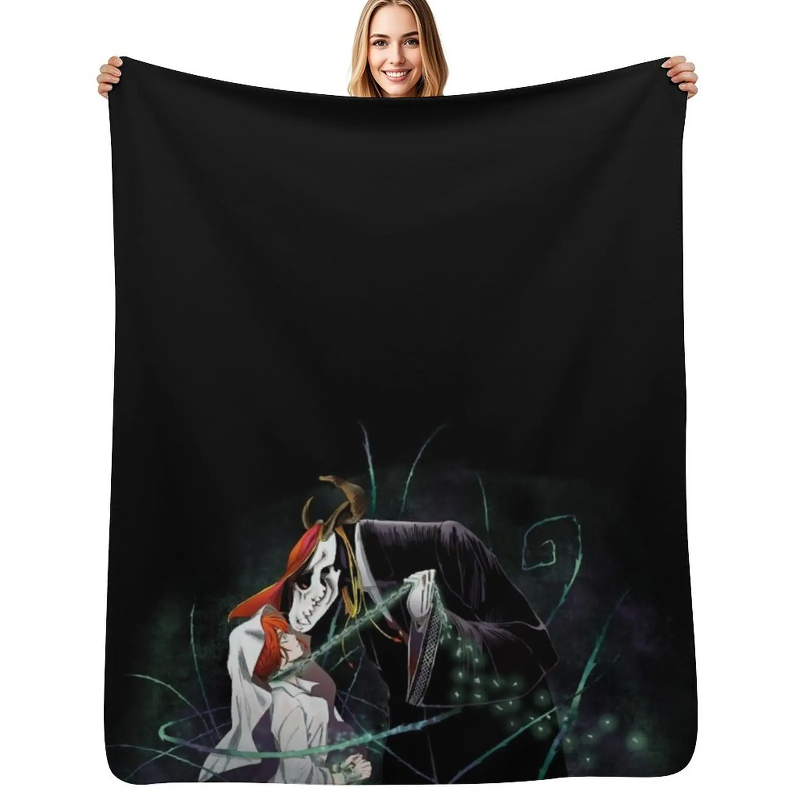 

The Ancient Magus Bride Throw Blanket Weighted Warm warm winter Camping Blankets