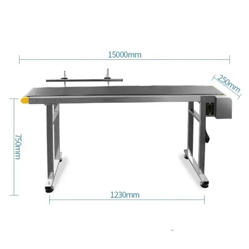 New Inkjet Printer Small Line Adjustable Speed Stainless Steel Conveyor for The Delivery of Product Spray Packaging Date Coding