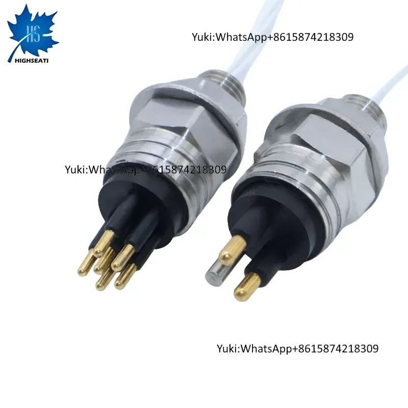 Compact 2-Pin Male Plug and Socket Connector for Harsh Environments
