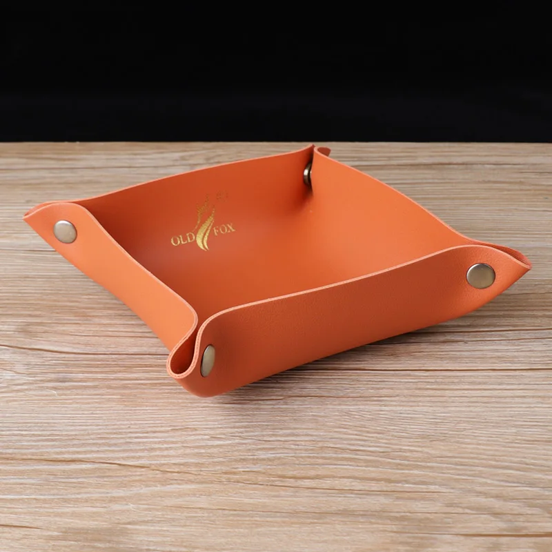 Leather Foldable Rollable Tobacco Rolling Tray ，Valet Tray for Tobacco Pipe Tool，For hold  tobacco cigar cigarette smoking Pipe