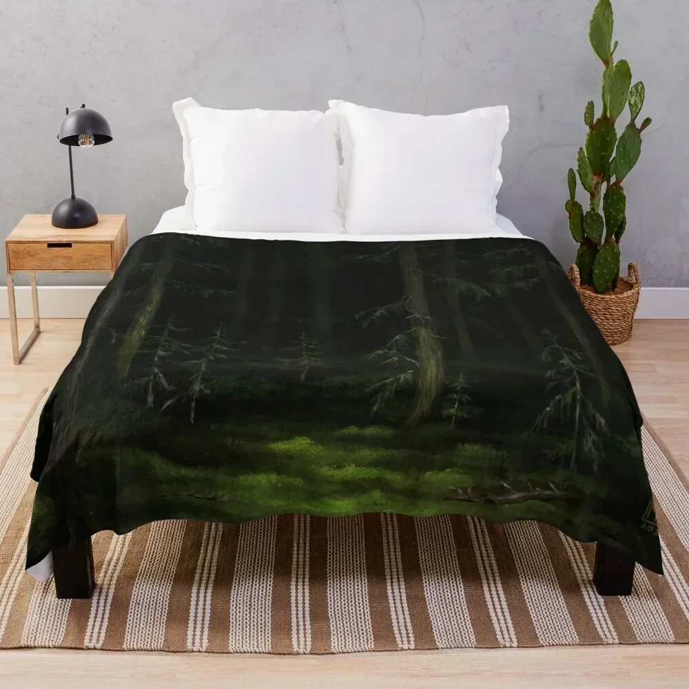 

The Dark Forest Throw Blanket Tourist Flannels Bed Blankets