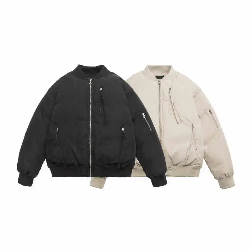 

25AW Japanese Vintage Style New Retro Baseball Jacket Men's Warm Cotton Thick Coat Parkas